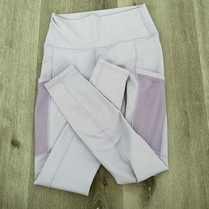 Light Purple 7/8 High Waisted Fabletics Leggings